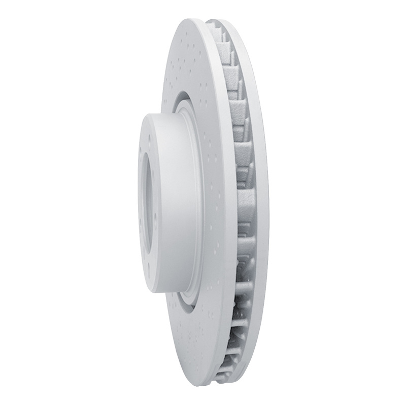 Porsche 911 Brake Rotor (1) - Right Front - R1 Concepts - Drilled Carbon Alloy GeoMET - `17-`23